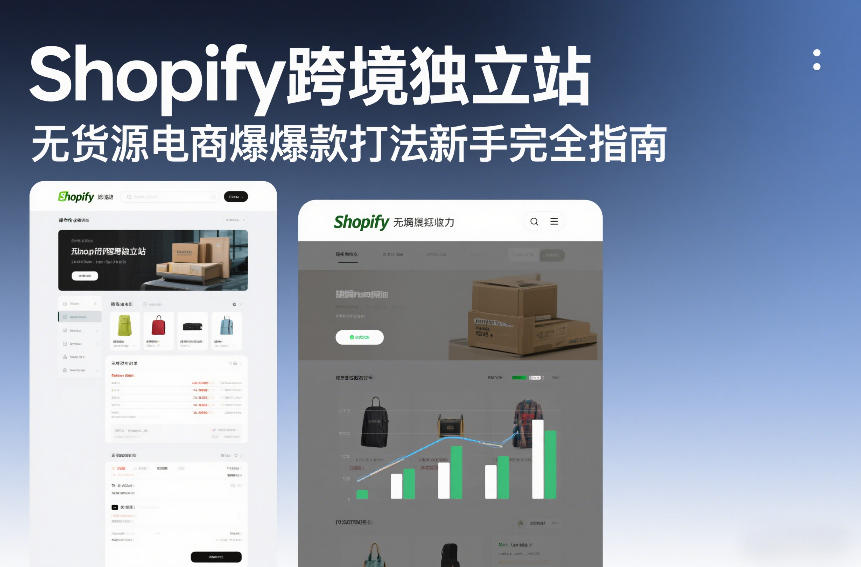 Shopify跨境独立站无货源电商爆款打法新手完全指南-时光云网创