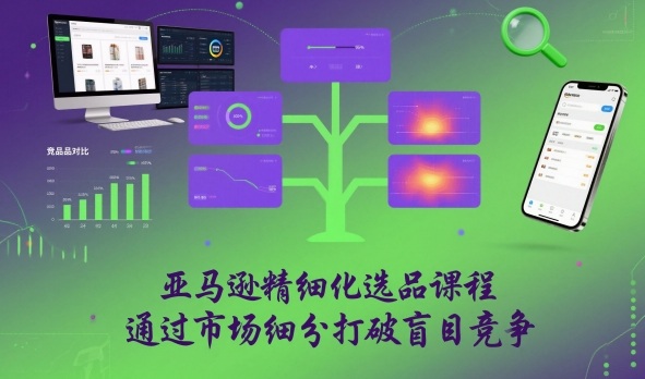 亚马逊精细化选品课程，通过市场细分打破盲目竞争-时光云网创