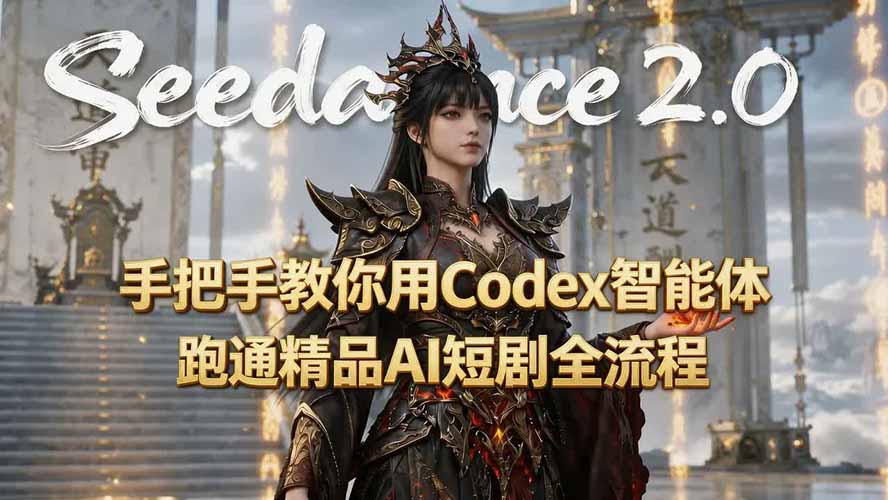 手把手教你用Seedance2.0+Codex智能体跑通精品AI短剧全流程(附3种skill技能-时光云网创