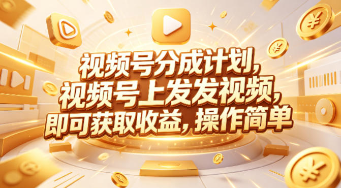 视频号分成计划，599元众筹的Red团队课程，视频号上发发视频，即可获取收益，操作简单-时光云网创