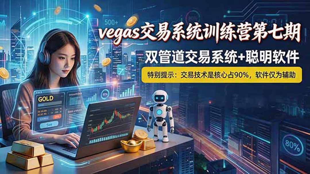 【海外美金AI搬砖】Vegas交易技术+聪明软件, 黄金期货日赚50-1000U, 长期稳定,小白轻松上手-时光云网创