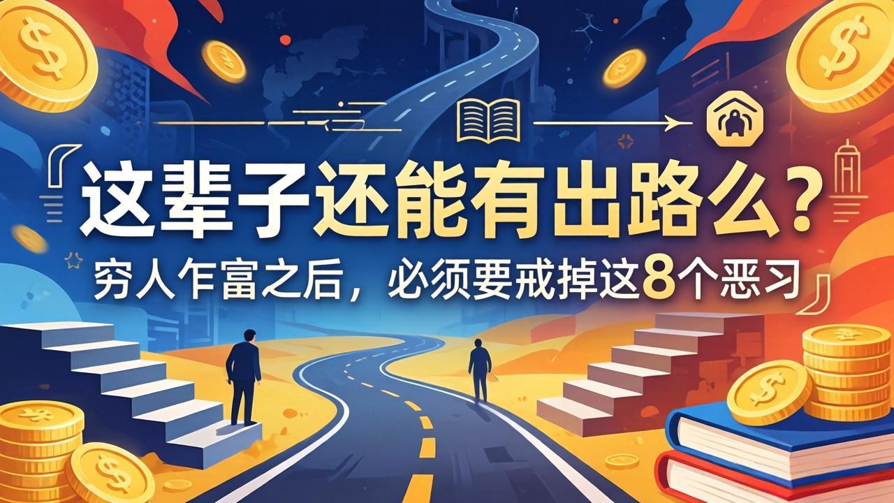 关于人生两篇付费文章【这辈子还能有出路么？】【穷人乍富之后，必须要戒掉这8个恶习】-时光云网创