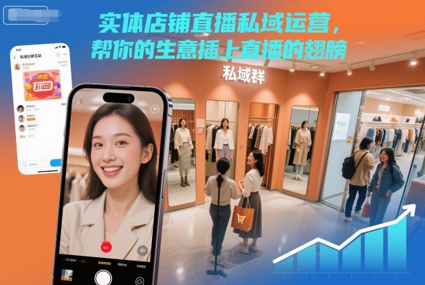 实体店铺直播私域运营，帮你的生意插上直播的翅膀-时光云网创