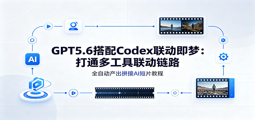 GPT5.6搭配Codex联动即梦：打通多工具联动链路，全自动产出拼接AI短片教程-时光云网创