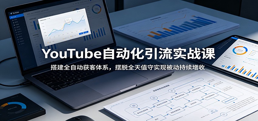 YouTube自动化引流实战课：搭建全自动获客体系，摆脱全天值守实现被动持续增收-时光云网创