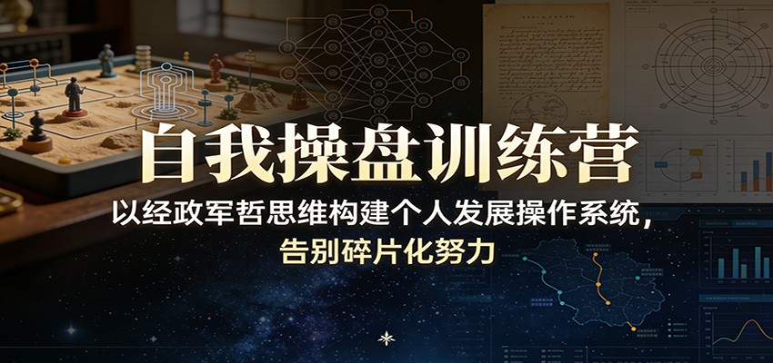 自我操盘训练营：以经政军哲思维构建个人发展操作系统，告别碎片化努力-时光云网创