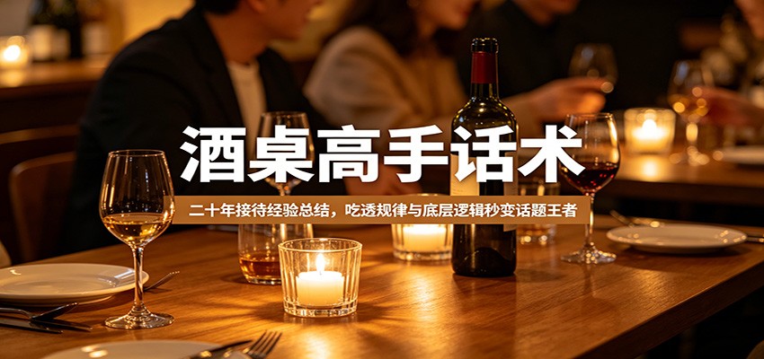 酒桌高手话术：二十年接待经验总结，吃透规律与底层逻辑秒变话题王者-时光云网创