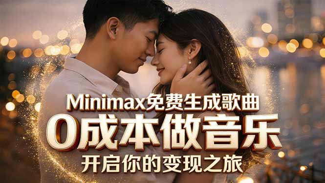 Minimax免费生成歌曲实测！0成本做音乐，说唱流行Lofi一键生成-时光云网创