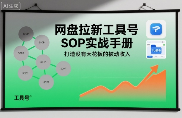 网盘拉新工具号SOP实战手册,打造没有天花板的被动收入-时光云网创