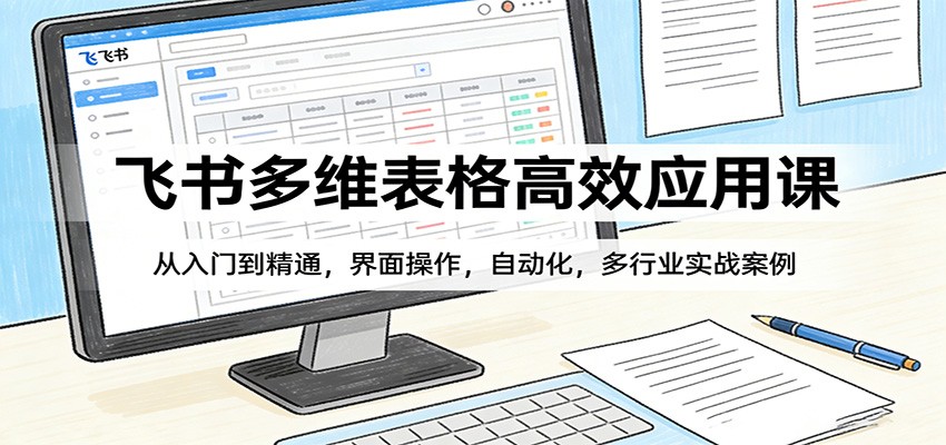 飞书多维表格高效应用课：从入门到精通，界面操作，自动化，多行业实战案例-时光云网创