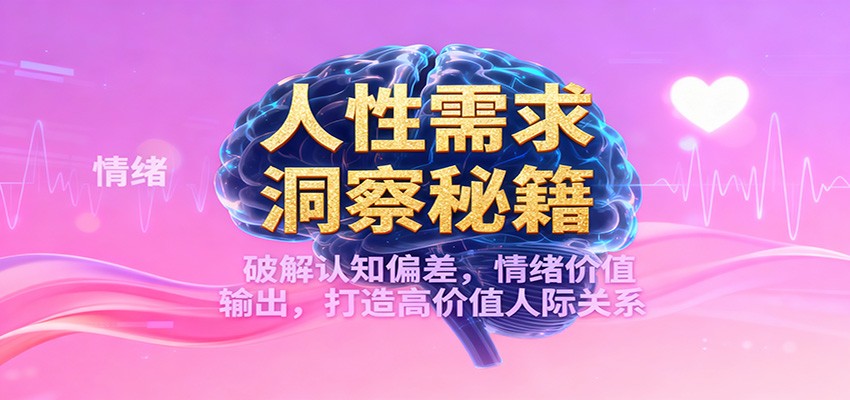 人性需求洞察秘籍,破解认知偏差,情绪价值输出,打造高价值人际关系-时光云网创