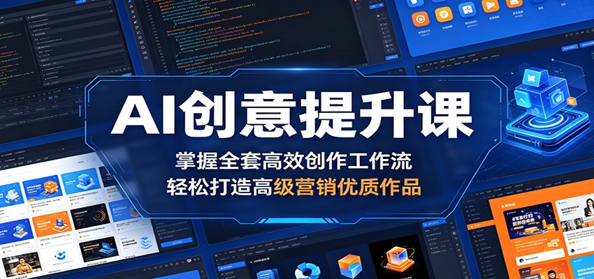 AI创意提升课：掌握全套高效创作工作流，轻松打造高级营销优质作品-时光云网创