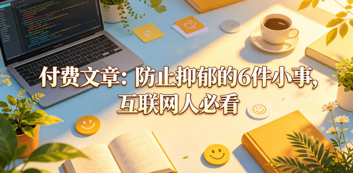 付费文章:防止抑郁的6件小事,互联网人必看!-时光云网创