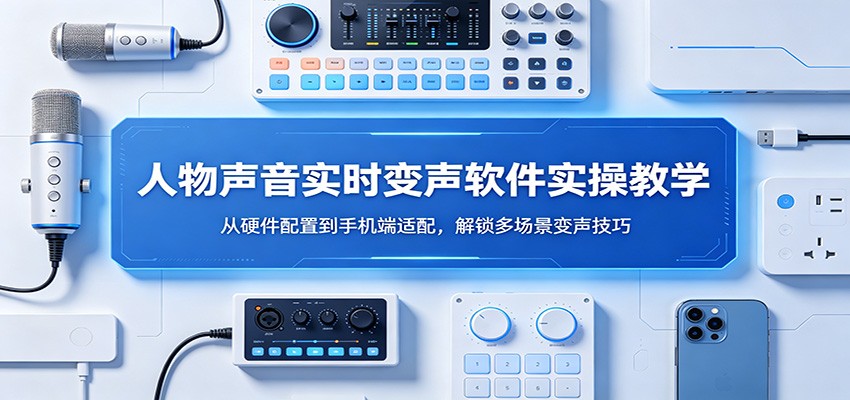 人物声音实时变声软件实操教学：从硬件配置到手机端适配，解锁多场景变声技巧-时光云网创