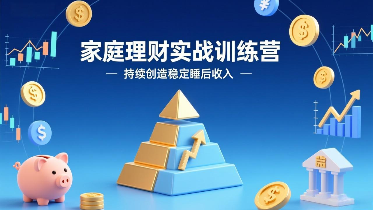 家庭理财实战训练营：从0到1建体系，三阶进阶层层递进，助你持续创造稳定睡后收入-时光云网创