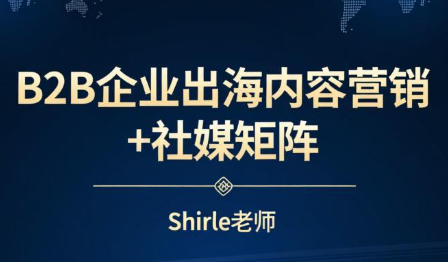 shirle老师·B2B企业出海内容营销+社媒矩阵-时光云网创