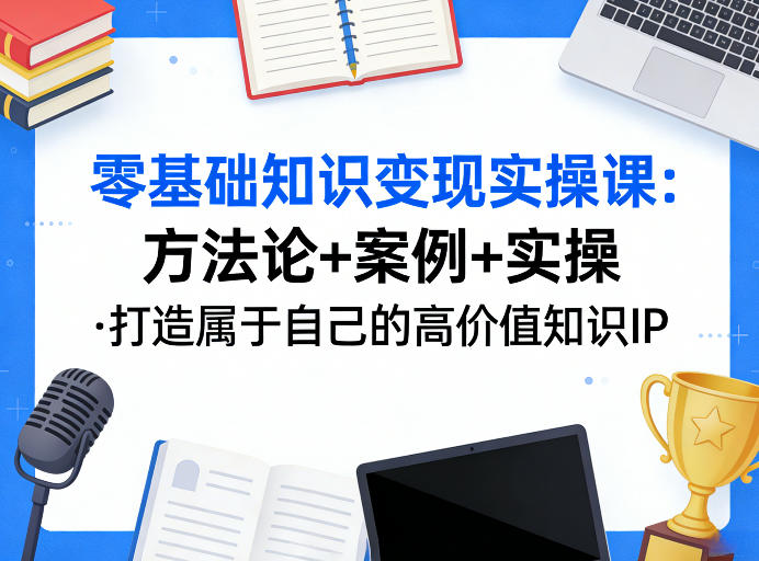 零基础知识变现实操课，方法论+案例+实操，打造属于自己的高价值知识IP-时光云网创