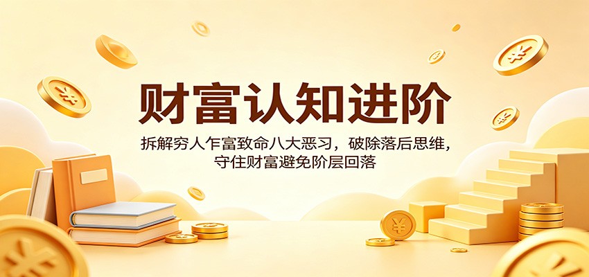 财富认知进阶：拆解穷人乍富致命八大恶习，破除落后思维，守住财富避免阶层回落-时光云网创
