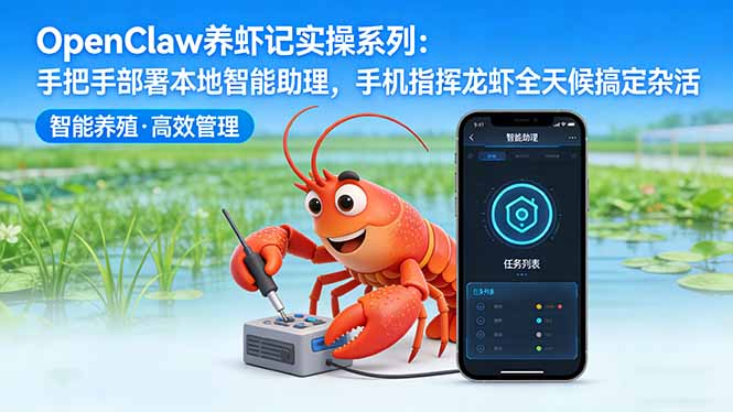 OpenClaw养虾记实操系列-更新：手把手部署本地智能助理，手机指挥龙虾全天候搞定杂活-时光云网创