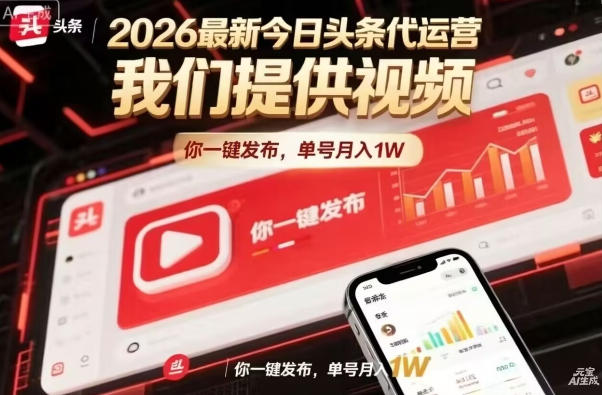今日头条躺賺模式，你9我1，操作简单，一键发布，单机日入数百，长期合作【揭秘】-时光云网创