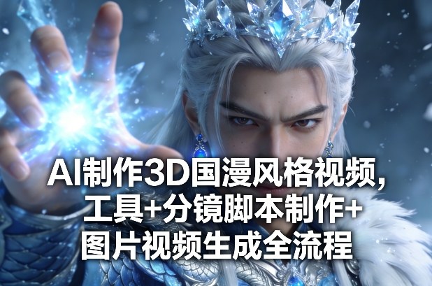 AI制作3D国漫风格视频，工具+分镜脚本制作+图片视频生成全流程-时光云网创