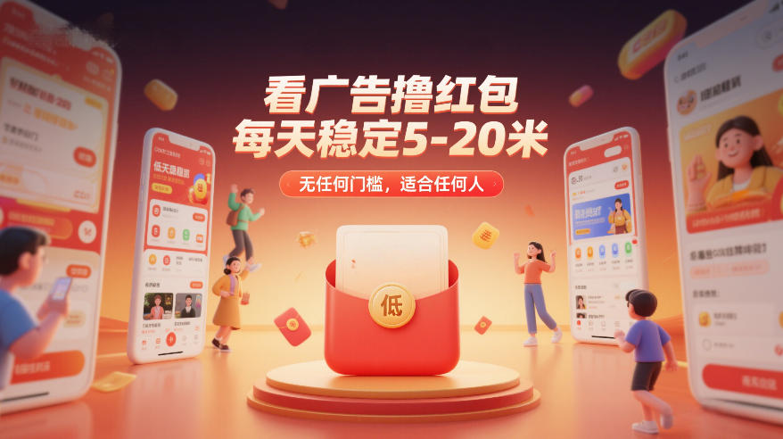 看广告撸红包，每天稳定5-20米，无任何门槛，适合任何人-时光云网创