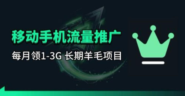 手机流量领取推广_每月一轮，刚需类的长期项目-时光云网创