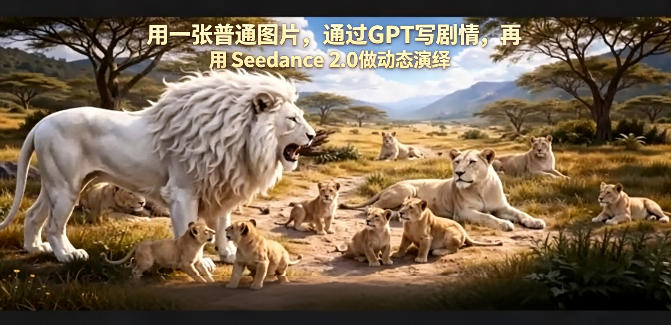 用一张普通图片，通过GPT写剧情，再用Seedance 2.0做动态演绎，居然能生成迪士尼风格搞笑动画-时光云网创