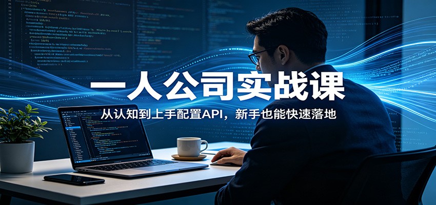 一人公司实战课：从认知到上手配置API，新手也能快速落地-时光云网创