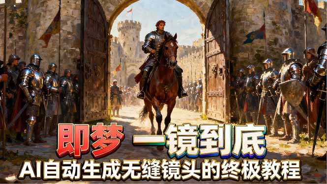 即梦AI一镜到底终极教程，智能补帧+运镜技巧，AI自动生成无缝丝滑长镜头高效出片-时光云网创