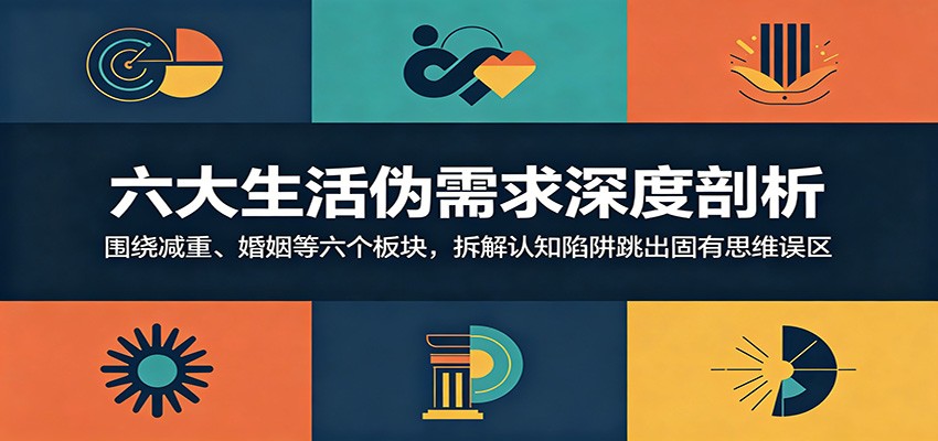 六大生活伪需求深度剖析：围绕减重、婚姻等六个板块，拆解认知陷阱跳出固有思维误区-时光云网创