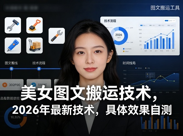 美女图文搬运技术，2026年最新技术，具体效果自测-时光云网创