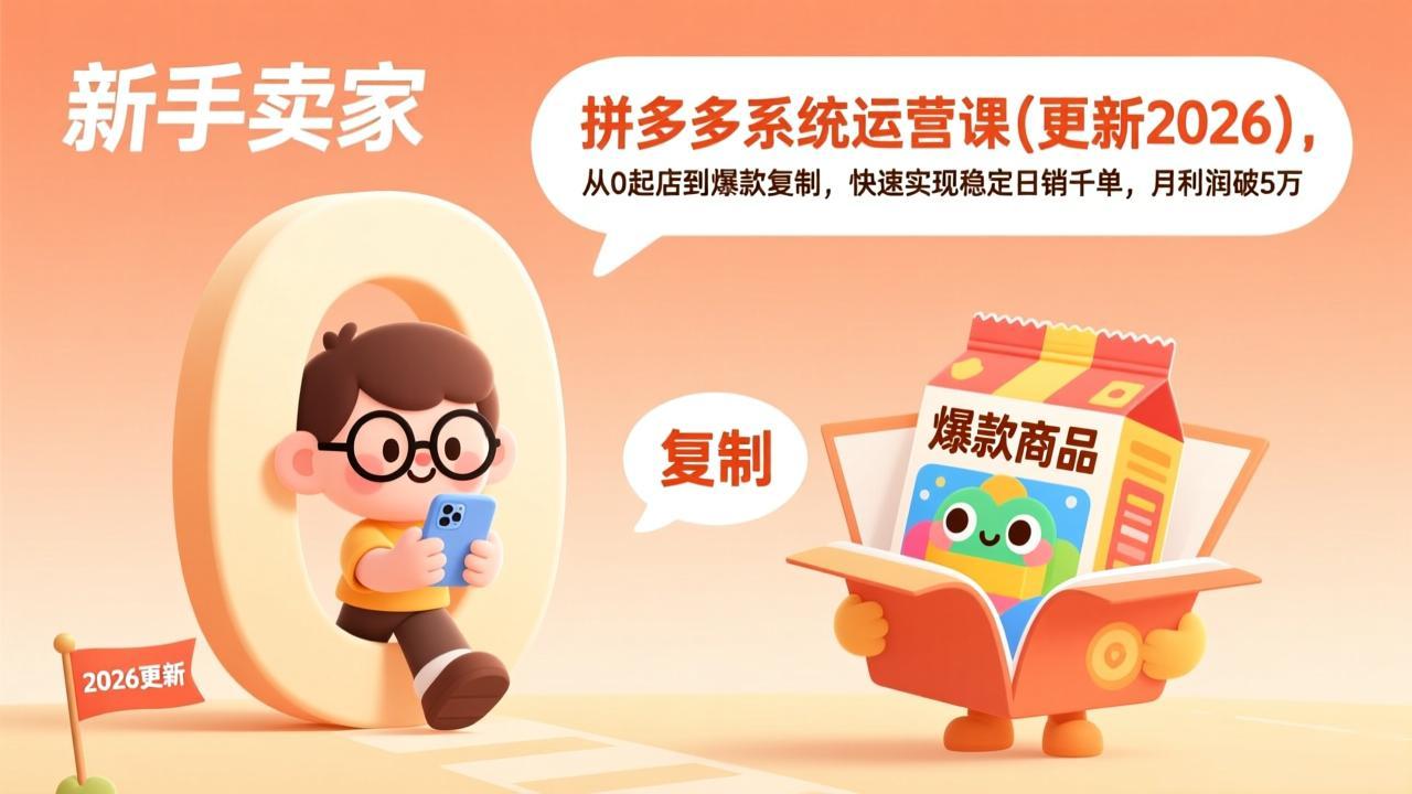 拼多多系统运营课(更新4月-时光云网创