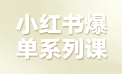 小红书爆单系列课，聚焦小红书电商全链路增长(更新)-时光云网创