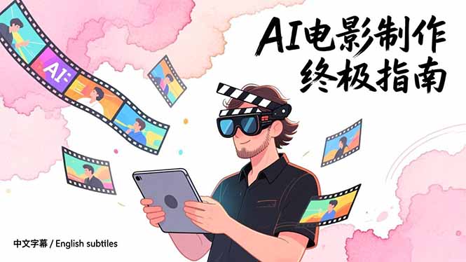 AI电影制作终极指南：从创意到成片，系统掌握智能影视全流程实战课(中英字幕-时光云网创