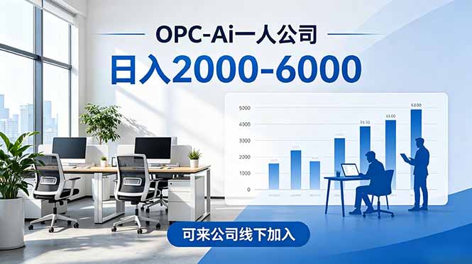 2026创业新风口—OPC一人公司模式震撼首发！日收益2000-6000+，项目绿色长久，安全稳健，合…-时光云网创