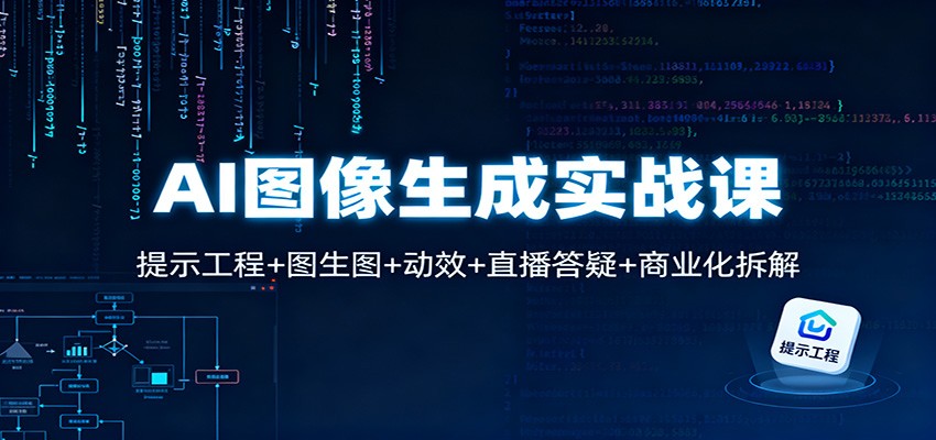 AI图像生成实战课：提示工程+图生图+动效+直播答疑+商业化拆解-时光云网创