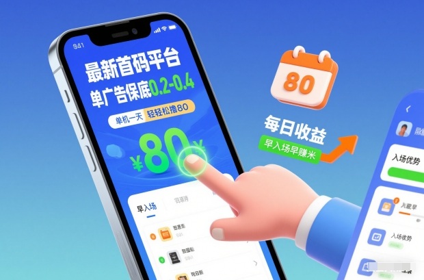 最新首码平台，单广告保底0.2-0.4，单机一天轻松撸80，早入场早賺米【揭秘】-时光云网创