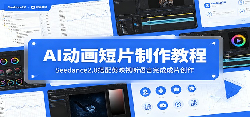 AI动画短片制作教程：Seedance2.0搭配剪映视听语言完成成片创作-时光云网创