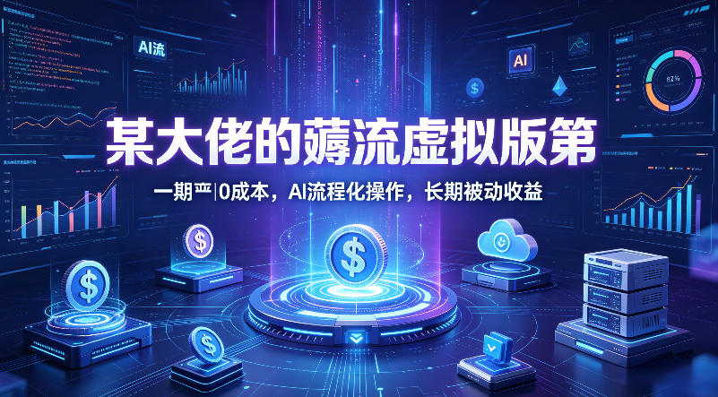 某大佬的薅流虚拟版第一期丨0成本，AI流程化操作，长期被动收益-时光云网创