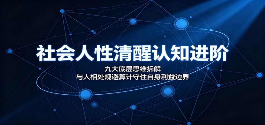 社会人性清醒认知进阶：九大底层思维拆解，与人相处规避算计守住自身利益边界-时光云网创