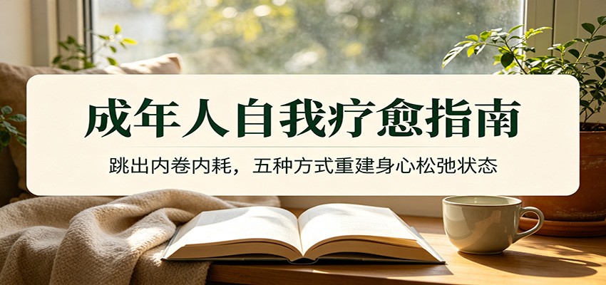 成年人自我疗愈指南：跳出内卷内耗，五种方式重建身心松弛状态-时光云网创