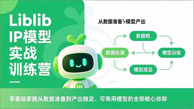 Liblib IP模型实战训练营，零基础掌握从数据准备到产出稳定、可商用模型的全部核心技能-时光云网创