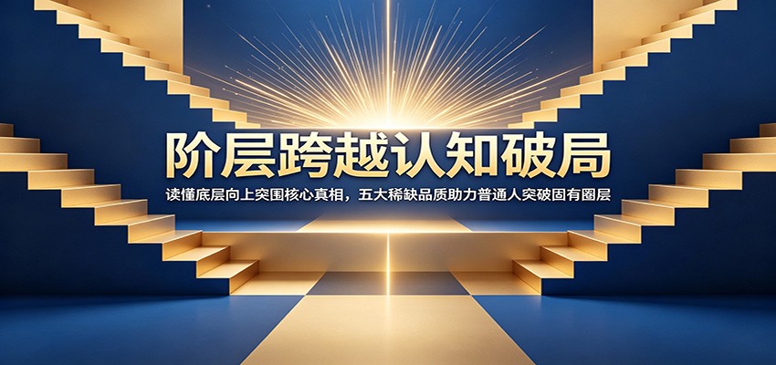 阶层跨越认知破局：读懂底层向上突围核心真相，五大稀缺品质助力普通人突破固有圈层-时光云网创
