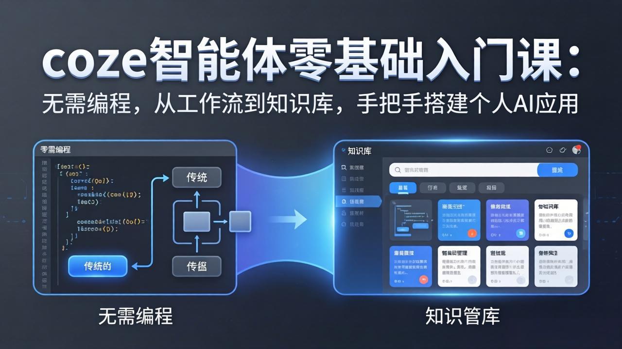 coze智能体零基础入门课：无需编程，从工作流到知识库，手把手搭建个人AI应用-时光云网创