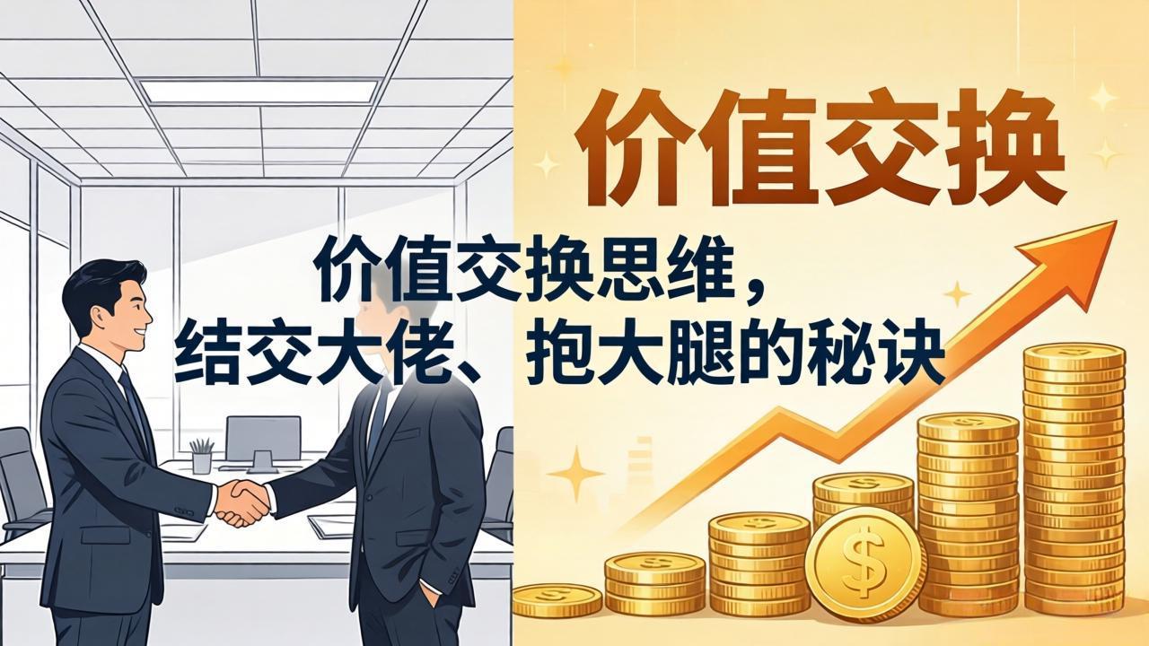 某付费文章：价值交换思维，结交大佬、抱大腿的秘诀-时光云网创